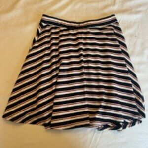 Women's Hollister Red White and Navy Striped Skirt Size Small (S)